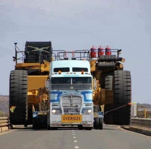 oversize truck transport in new south wales by turner heavy haulage