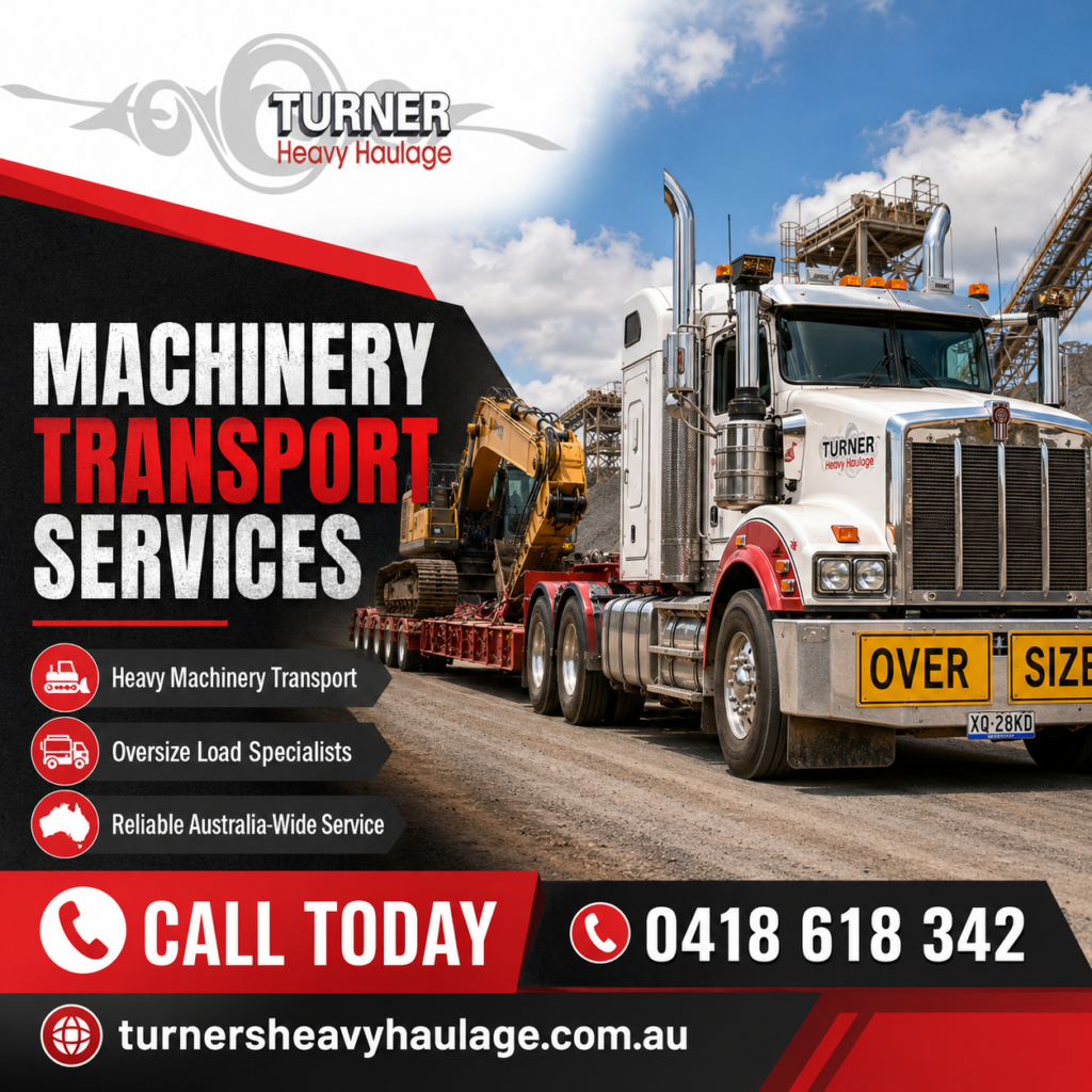 Machinery Transport Services Australia for Heavy Loads